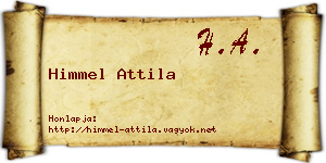 Himmel Attila névjegykártya